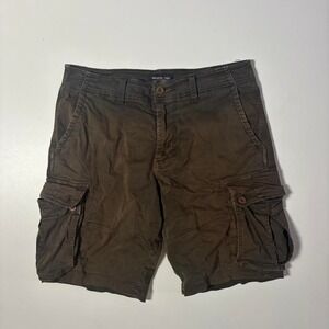 Olive American Eagle Extreme Flex Cargo Shorts - 34